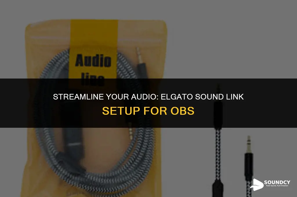how to set up elgato sound link on obs