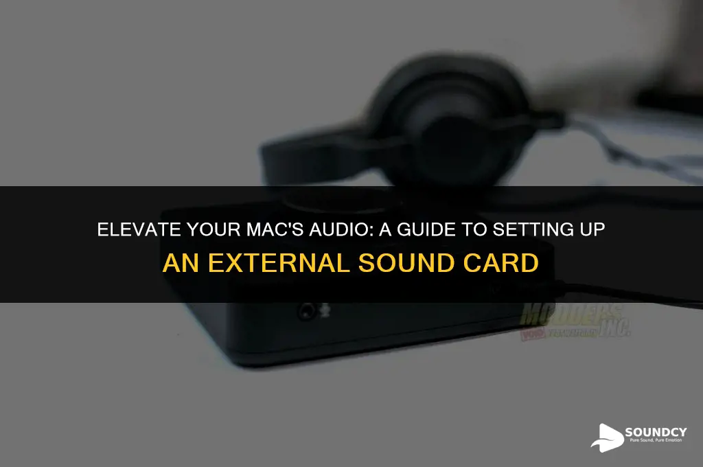 how to set up external sound card on mac