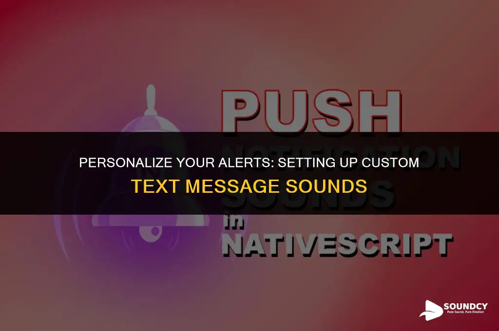 how to set up individual sounds for text messages
