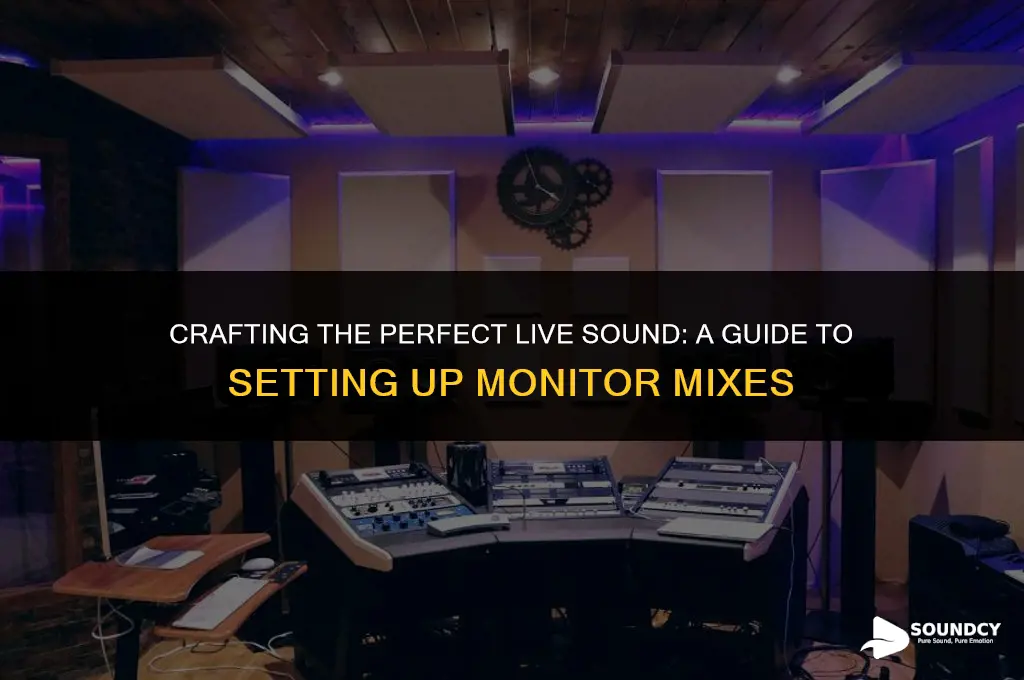 how to set up monitor mixes for live sound