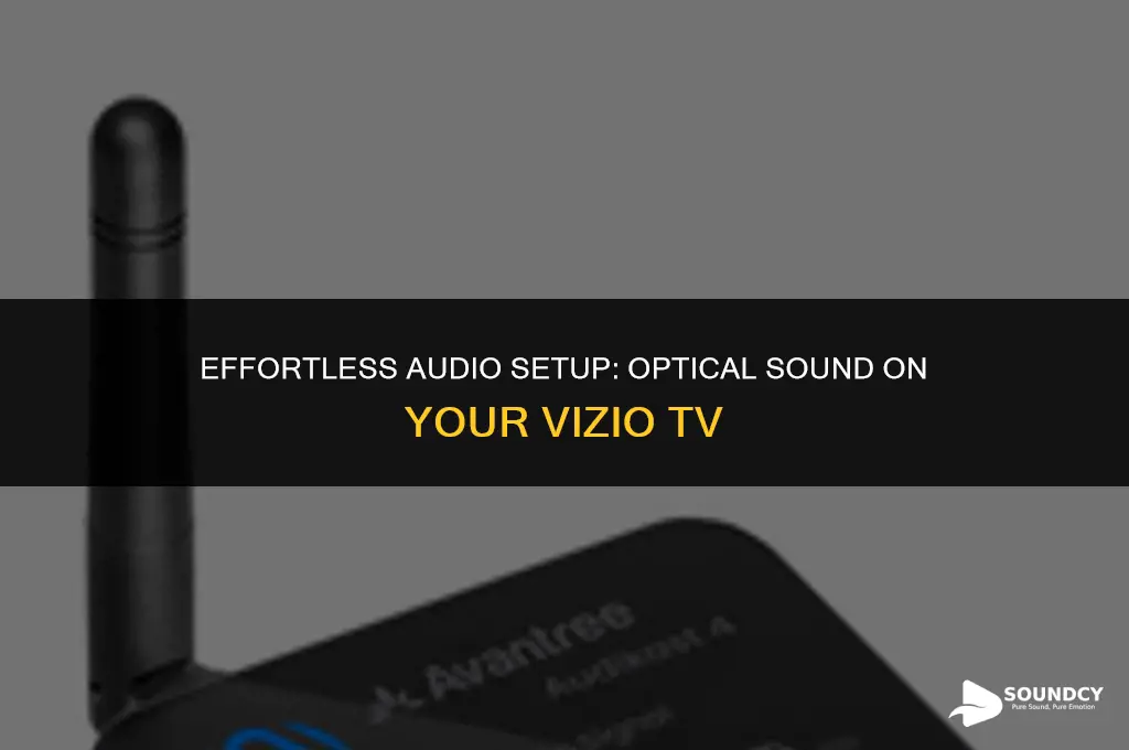 how to set up optical sound on vizio tv