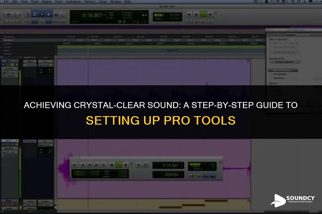 how to set up pro tools for clear sound