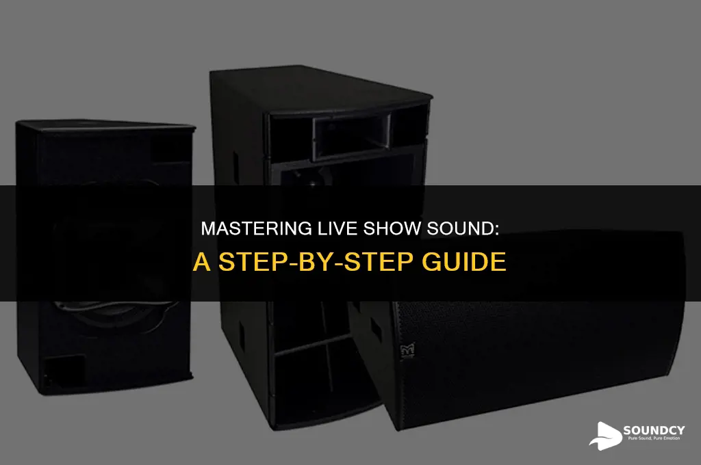 how to set up sound for a live show