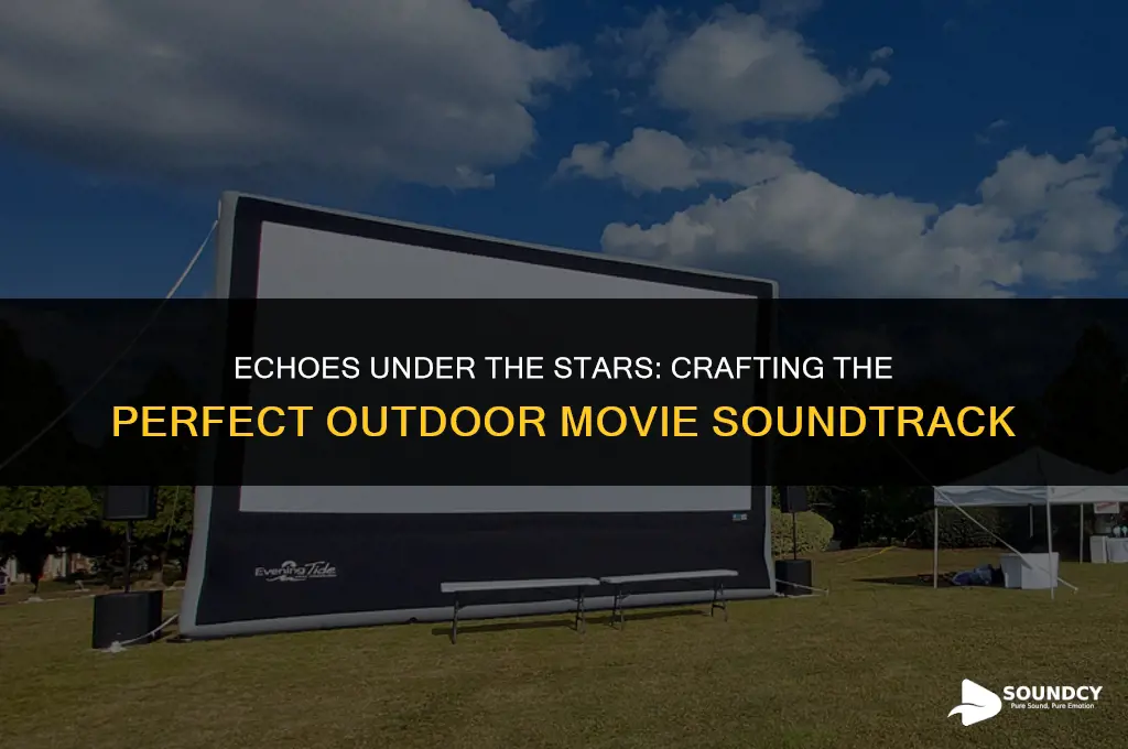how to set up sound for an outdoor movie