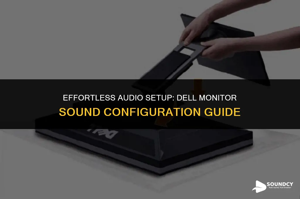 how to set up sound on a dell monitor
