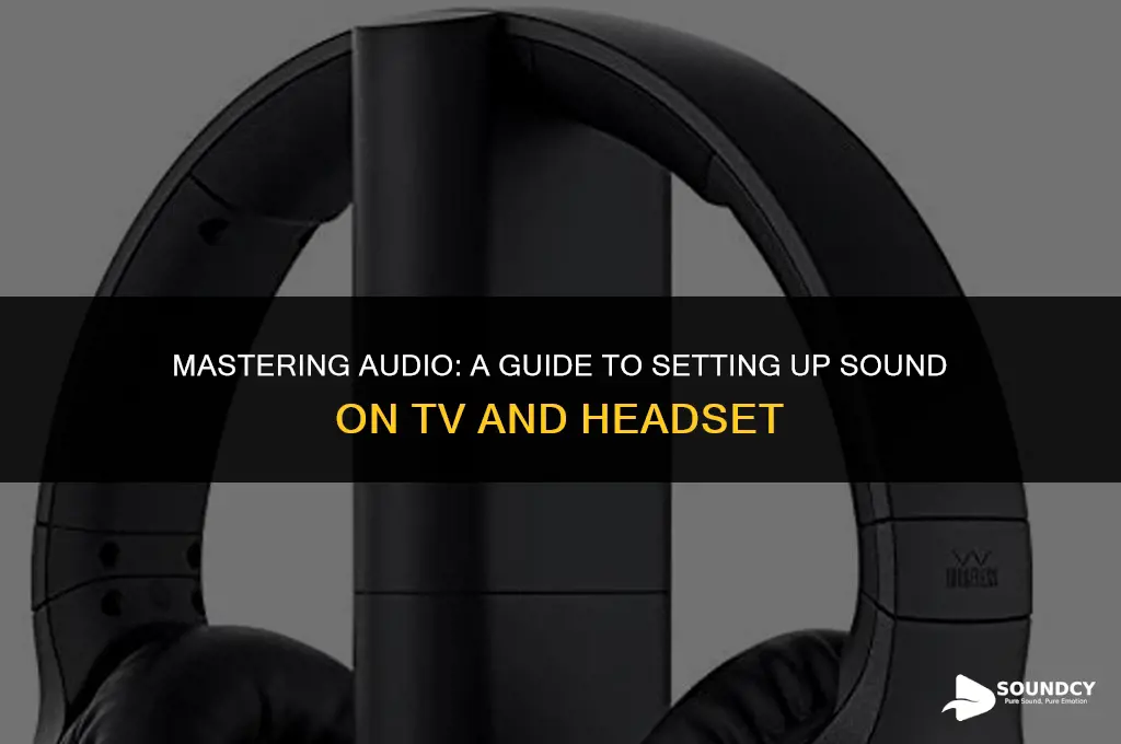 how to set up sound on tv and headset
