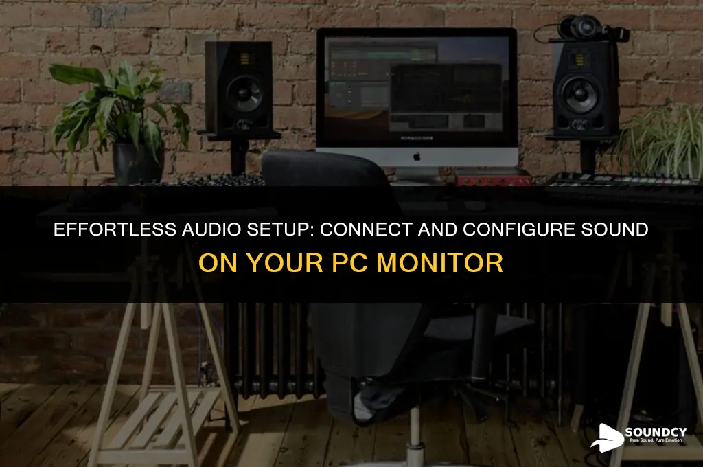 how to set up sound on you pc monitor