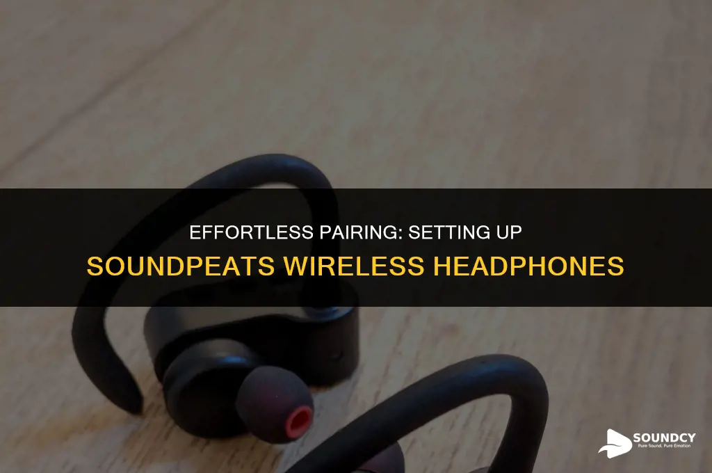 how to set up soundpeats wireless sound peatsheadphone pair
