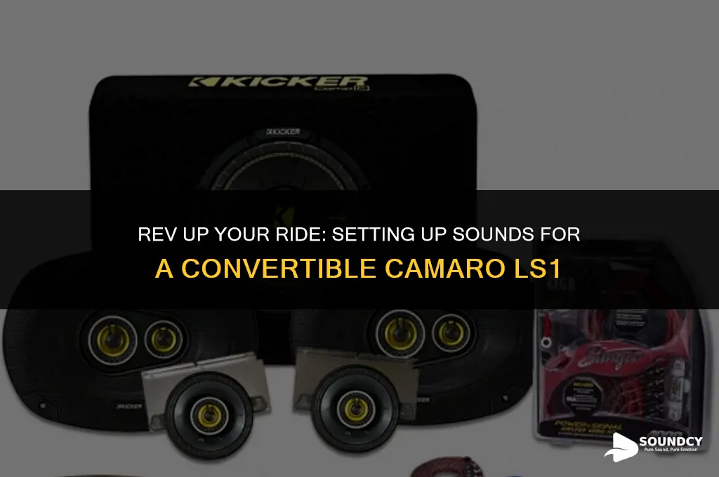 how to set up sounds for convertible camaro ls1