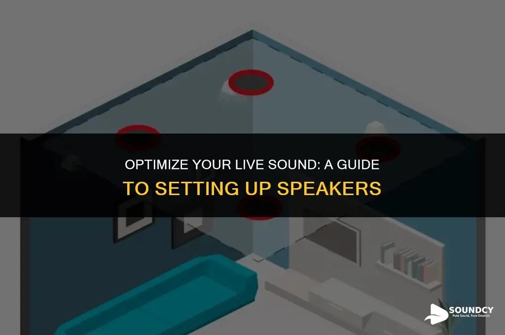 how to set up speakers for best live sound