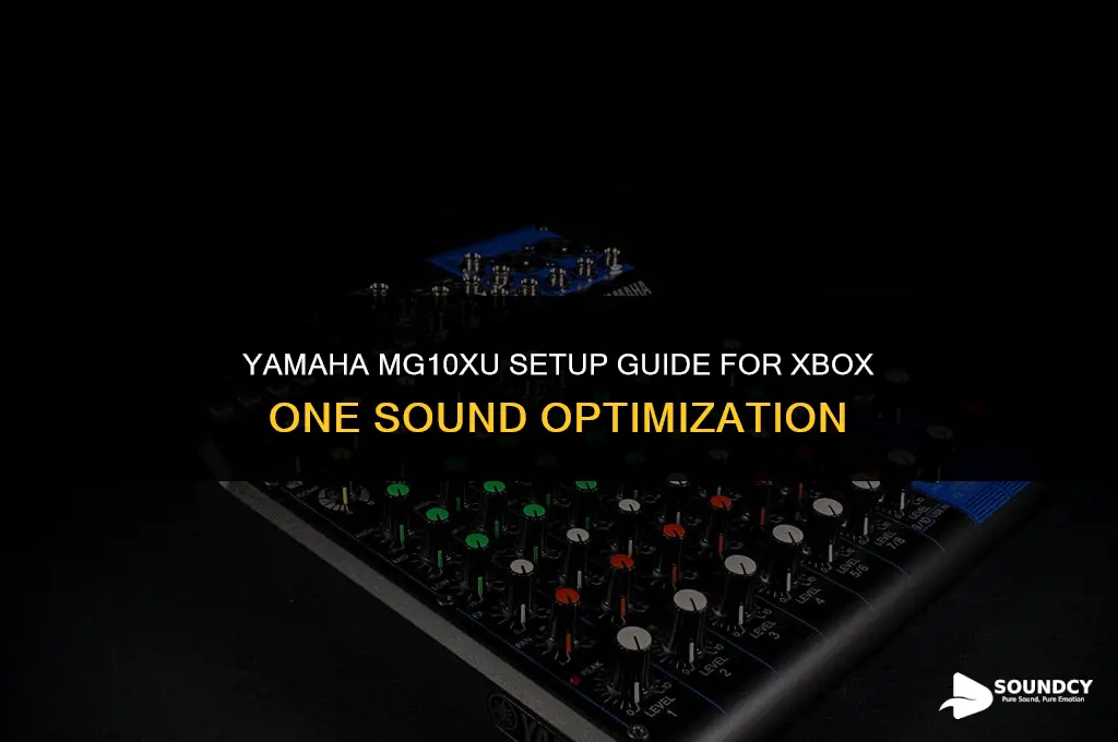 how to set up yamaha mg10xu xbox one sound