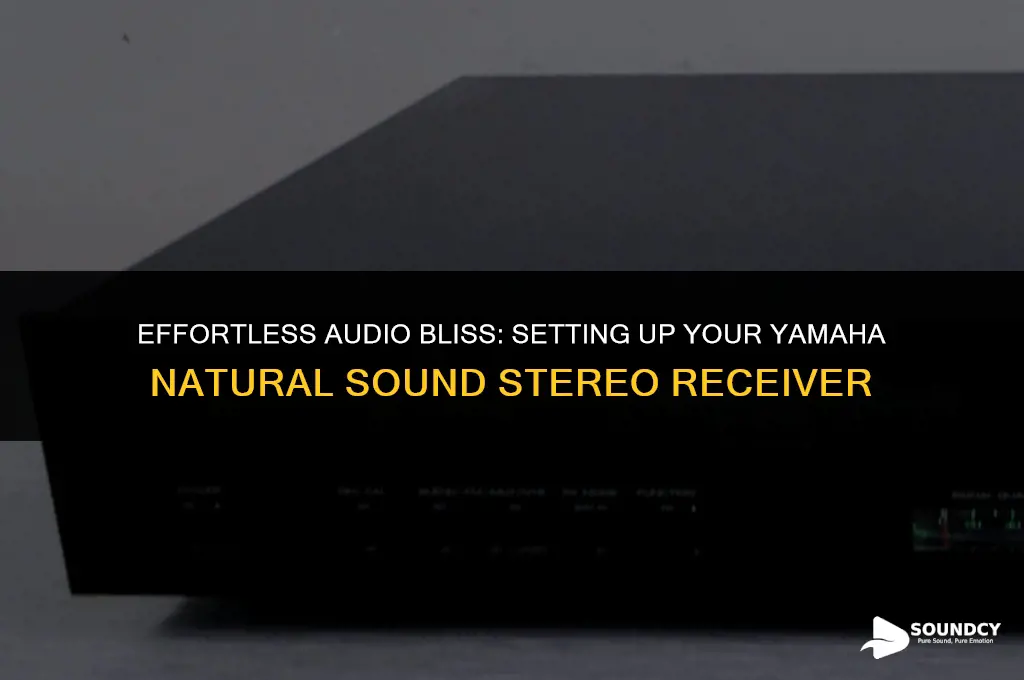 how to set up yamaha natural sound stereo receiver