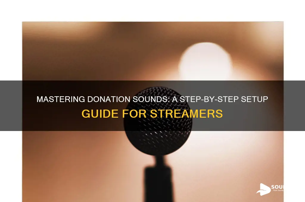 how to setup donation sound