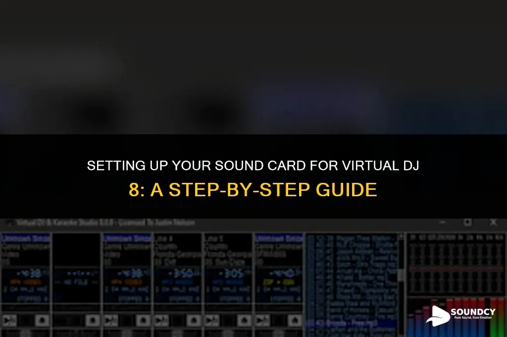 how to setup sound card on virtual dj 8