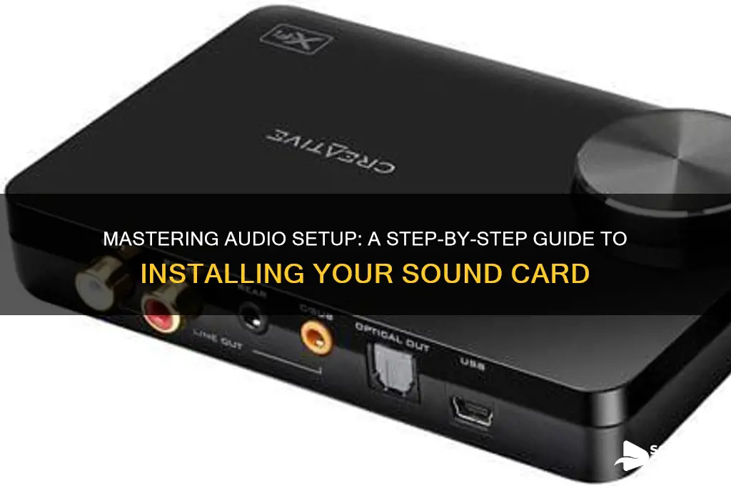 how to setup sound card