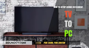 Connecting Your Element TV to PC: A Sound Setup Guide