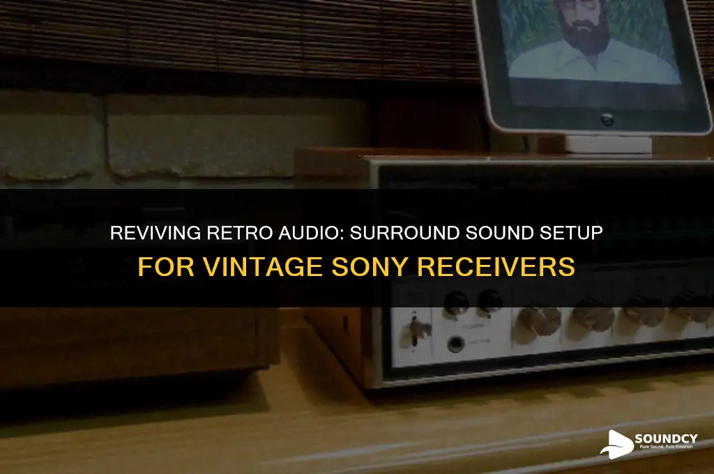 how to setup surrond sound on old sony reciver