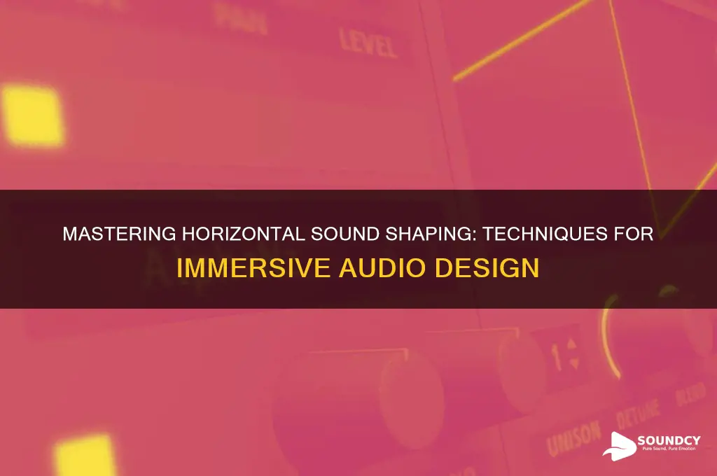 how to shape sound horizontally
