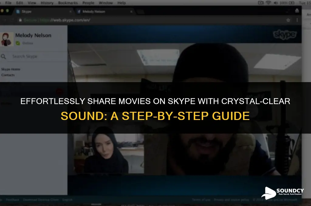 how to share a movie on skype with sound