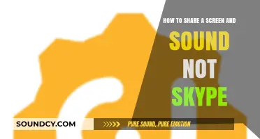 Seamless Screen and Sound Sharing: Alternatives to Skype