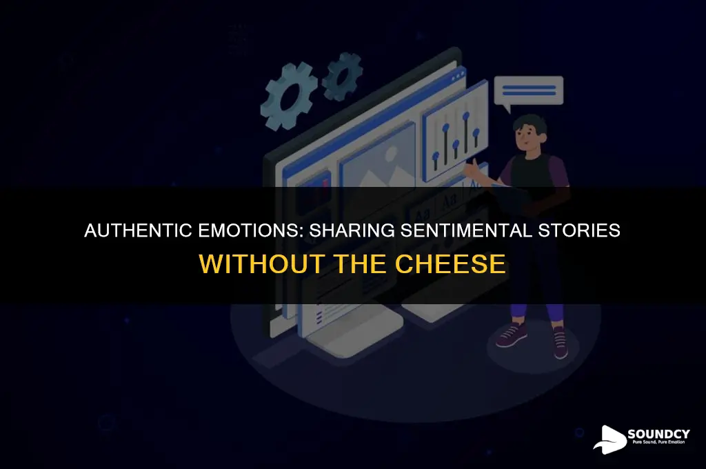 how to share sentimental story and not sound cheesey