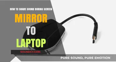 Effortless Audio Sharing: Screen Mirroring with Sound to Laptop
