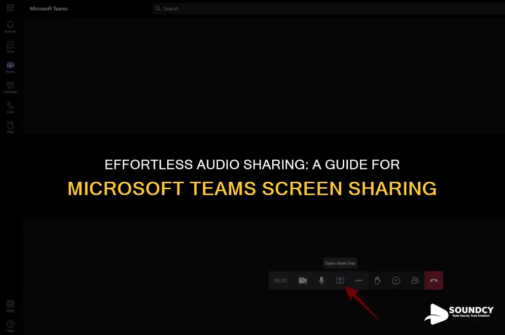 how to share sound on teams when sharing screen