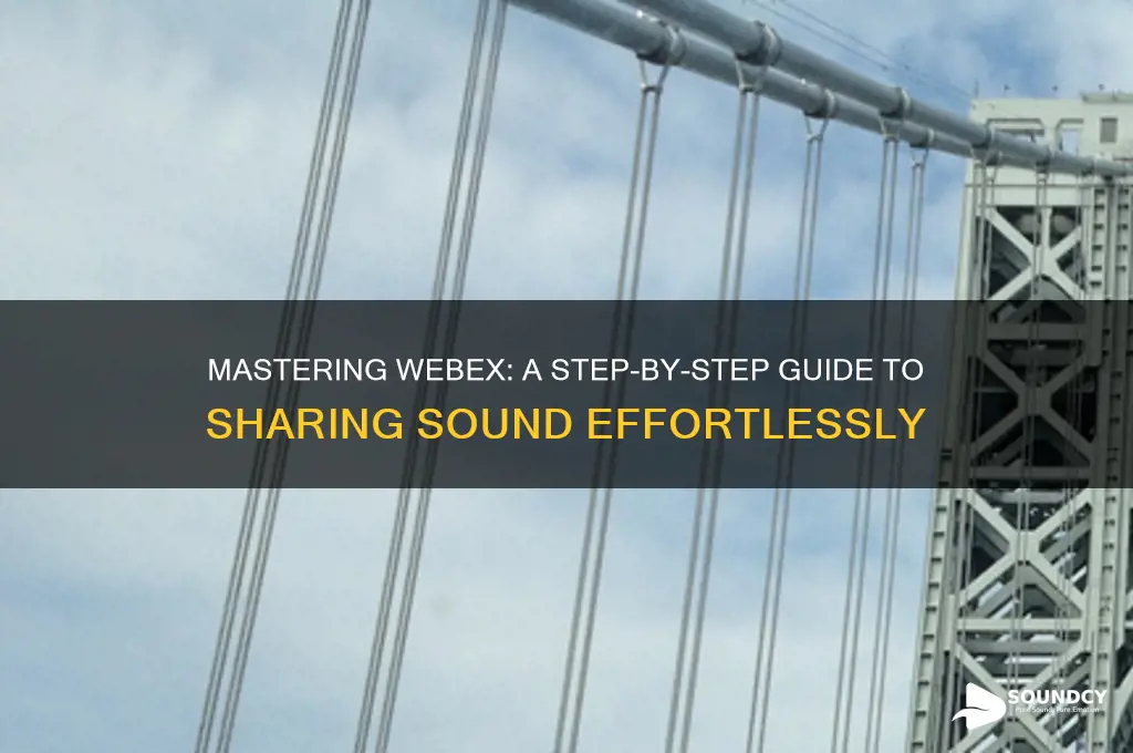 how to share sound webex