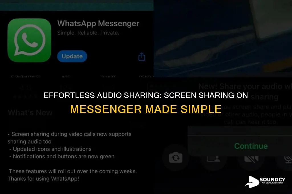 how to share sound when sharing screen on messenger