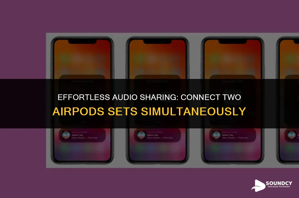 how to share sound with two sets of airpods