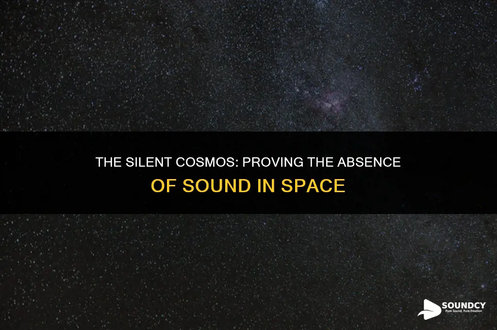 how to show theree is no sound in space