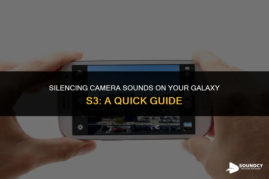 how to shut off camera sounds on galaxy s3