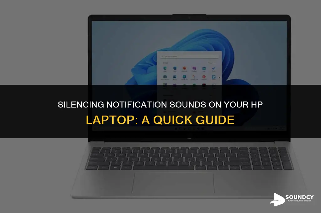 how to shut off notification sounds on hp laptop