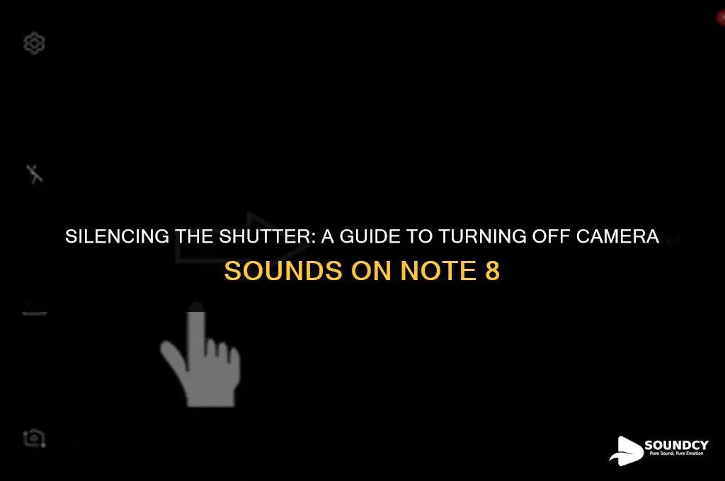 how to shut off shutter sound on note 8