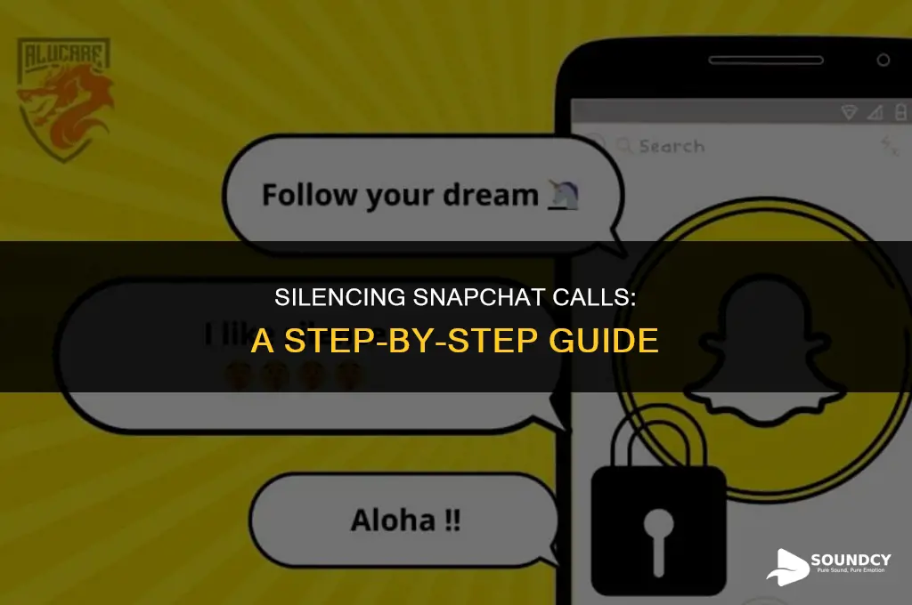 how to shut off the calling sound on snapchat