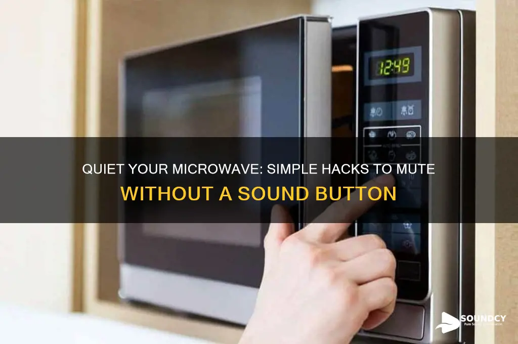 how to silence a microwave without a sound button