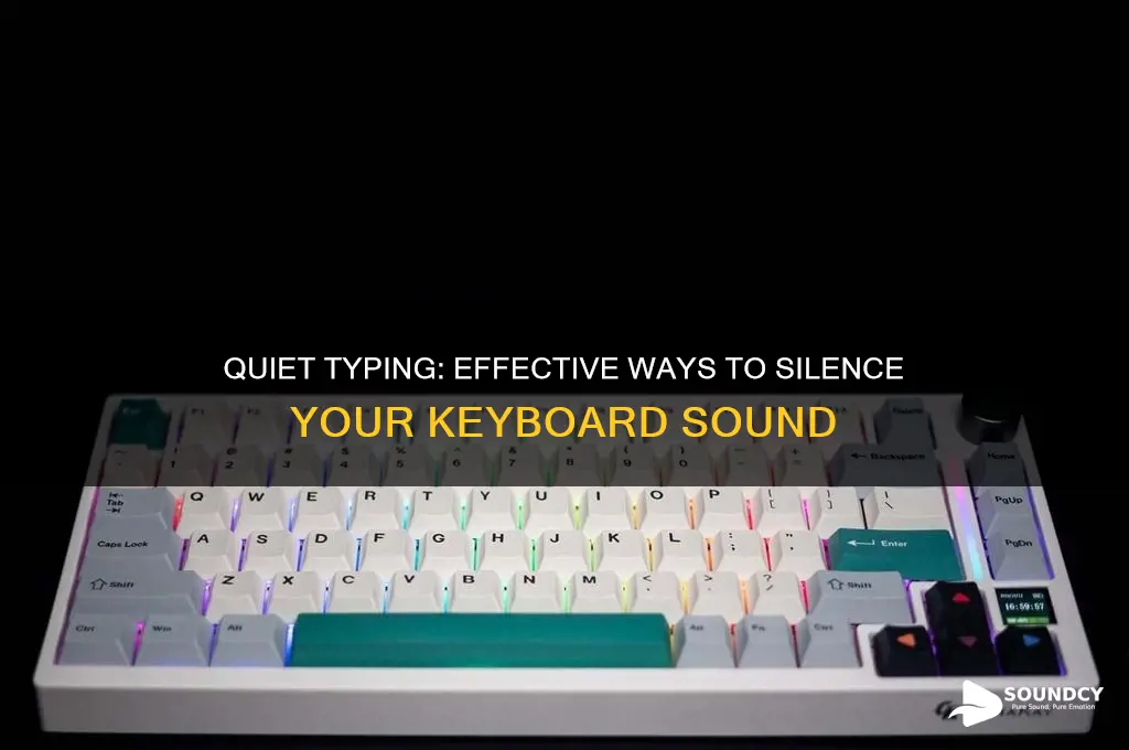 how to silence keyboard sound