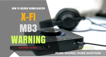 Resolve Sound Blaster X-Fi MB3 Warning: A Step-by-Step Guide