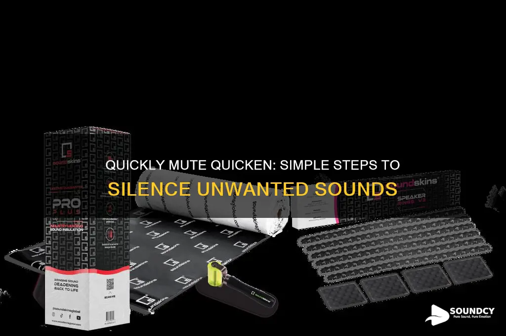 how to silence sound quicken