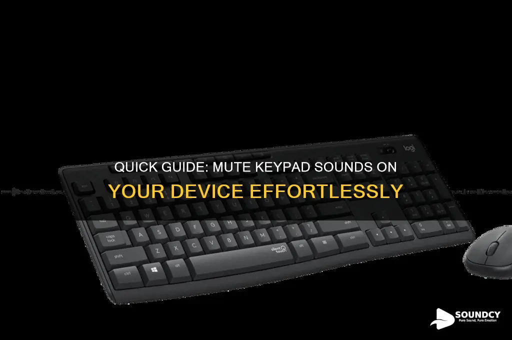 how to silent keypad sound