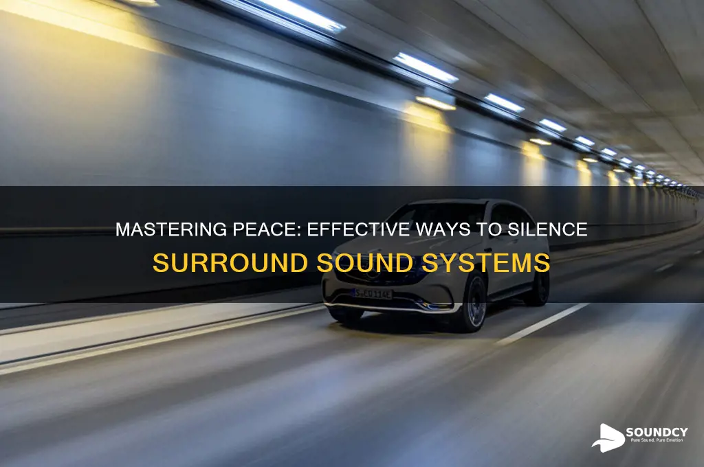 how to sillence sourround sound