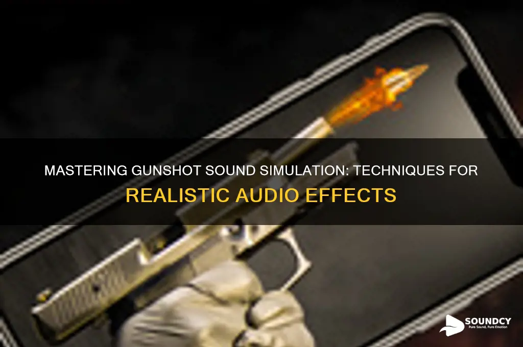 how to simulate gunshot sound
