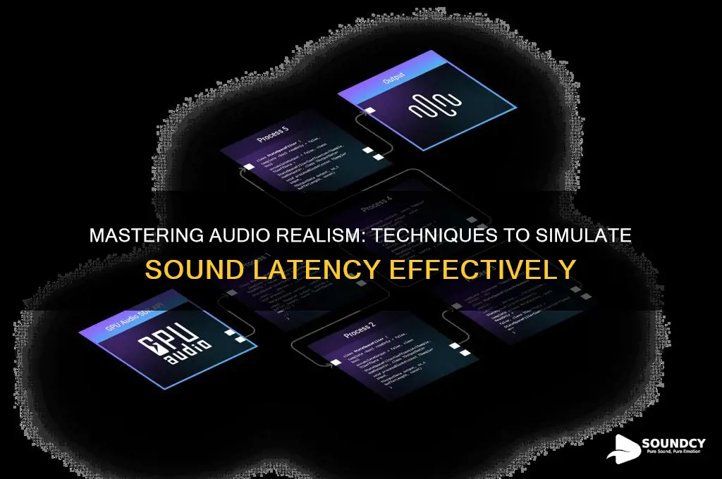 how to simulate sound latency