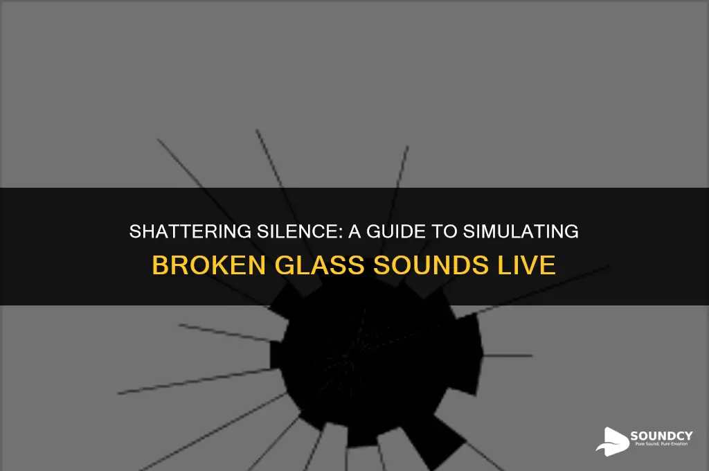 how to simulate the sound of broken glass live