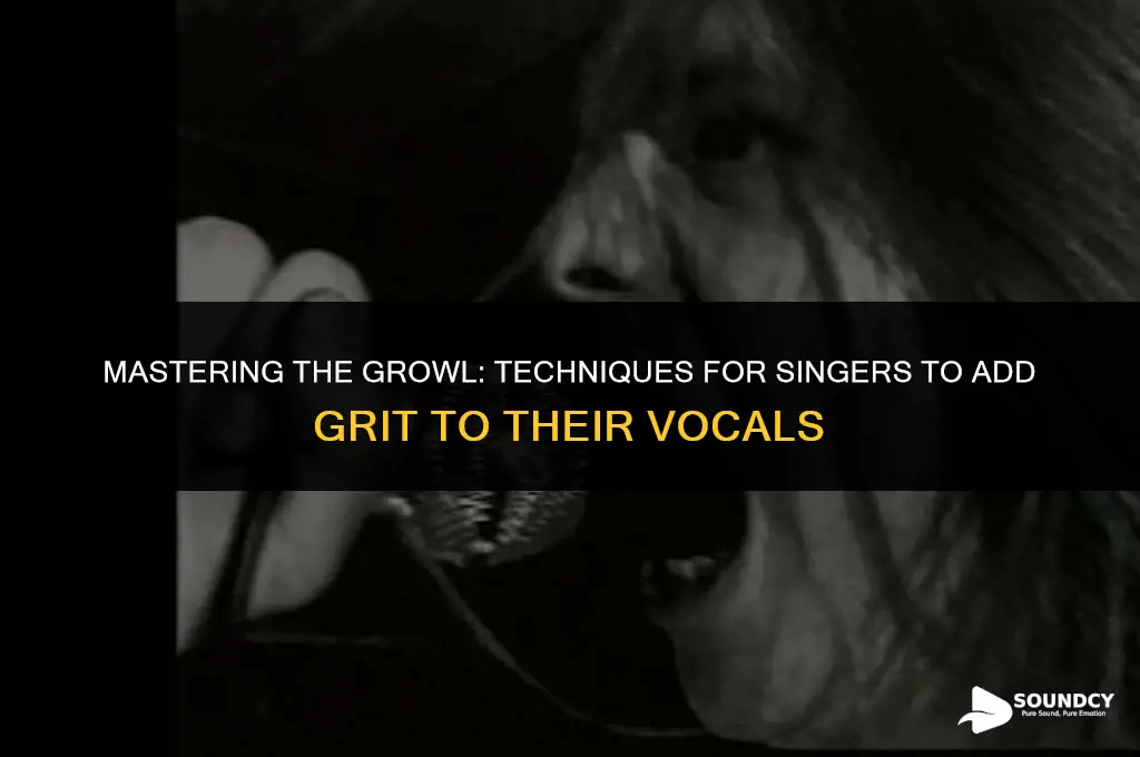 how to singers make a growl sound while singing