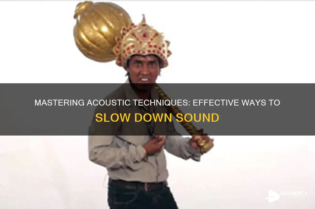 how to slow down sound