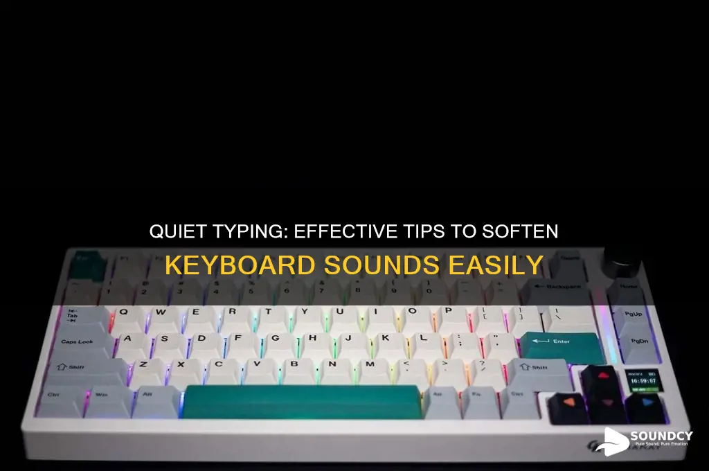 how to soften keyboard sounds