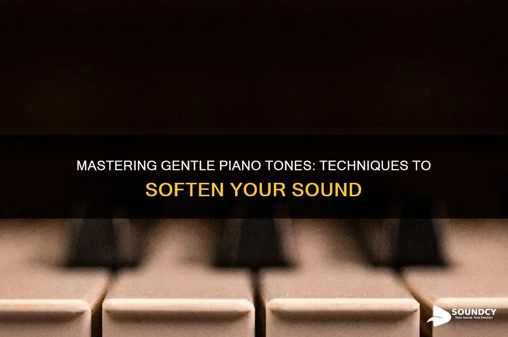 how to soften piano sound