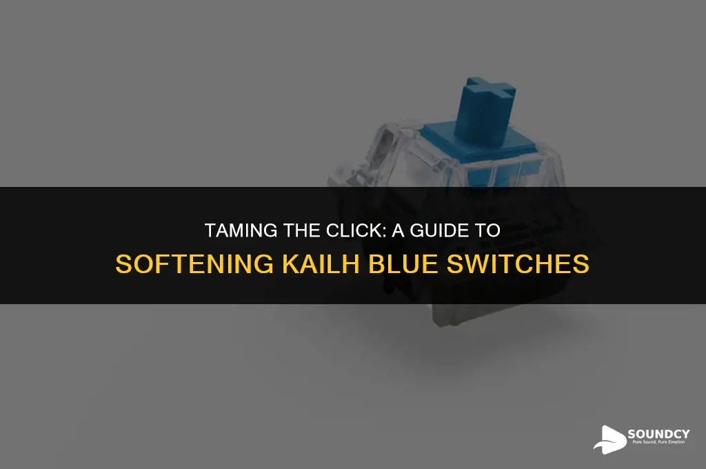 how to soften the sound of kailh blue switches