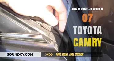 Silencing the Breeze: A Guide to Fixing Air Noise in Your 2007 Toyota Camry
